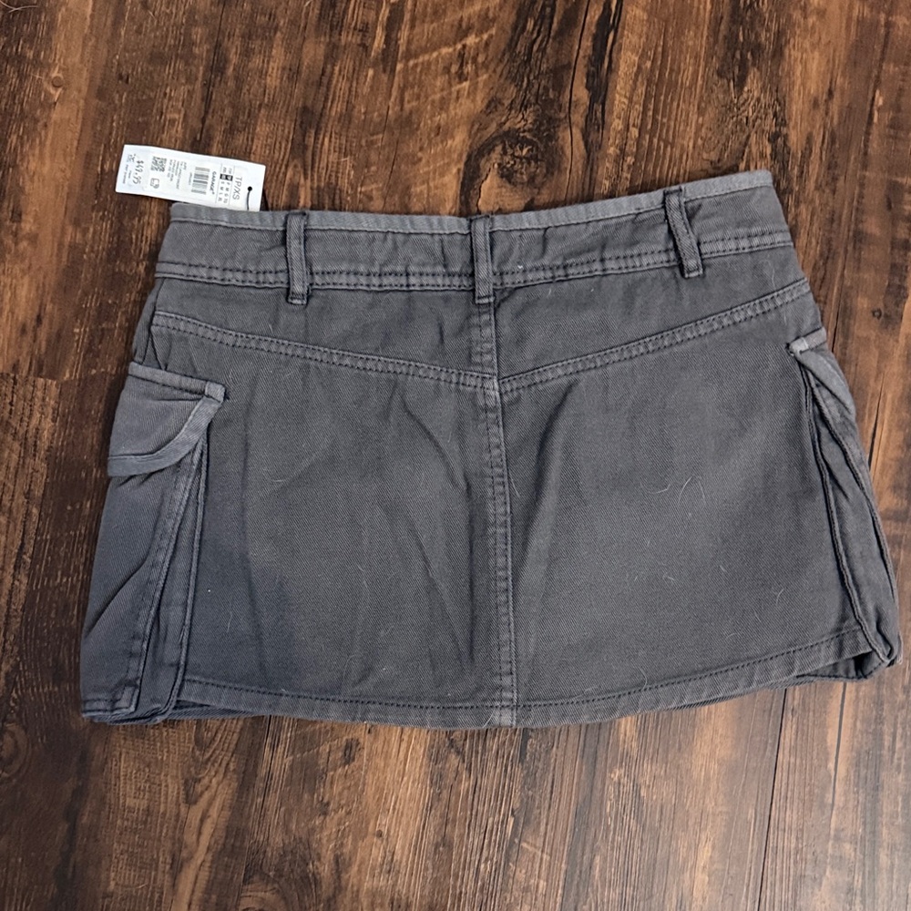 Garage Dark Gray Utility Mini Skirt - Picture 4 of 4